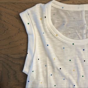 NWT Polka Dot Banana Republic T Tee Shirt XS